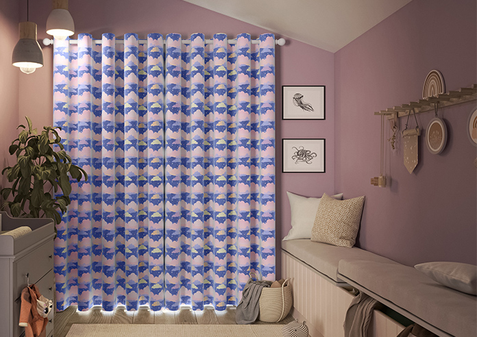 Cloudy Cosmos, Purple Twilight - Made to Measure Curtains - Image 6